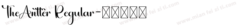 TheAntter Regular字体转换